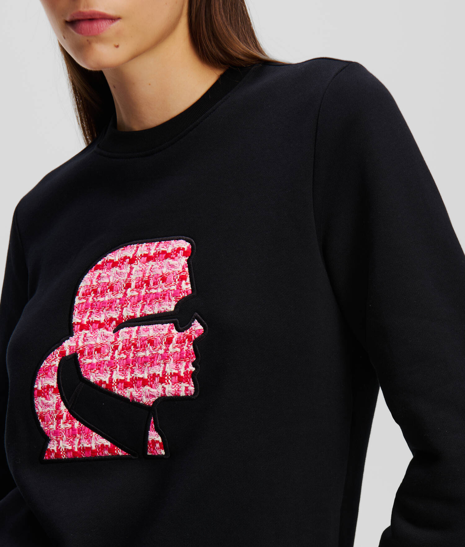 SWEAT-SHIRT BOUCLÉ À L'EFFIGIE DE KARL