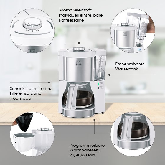 LOOK® Perfection|Filterkaffeemaschine Weiß