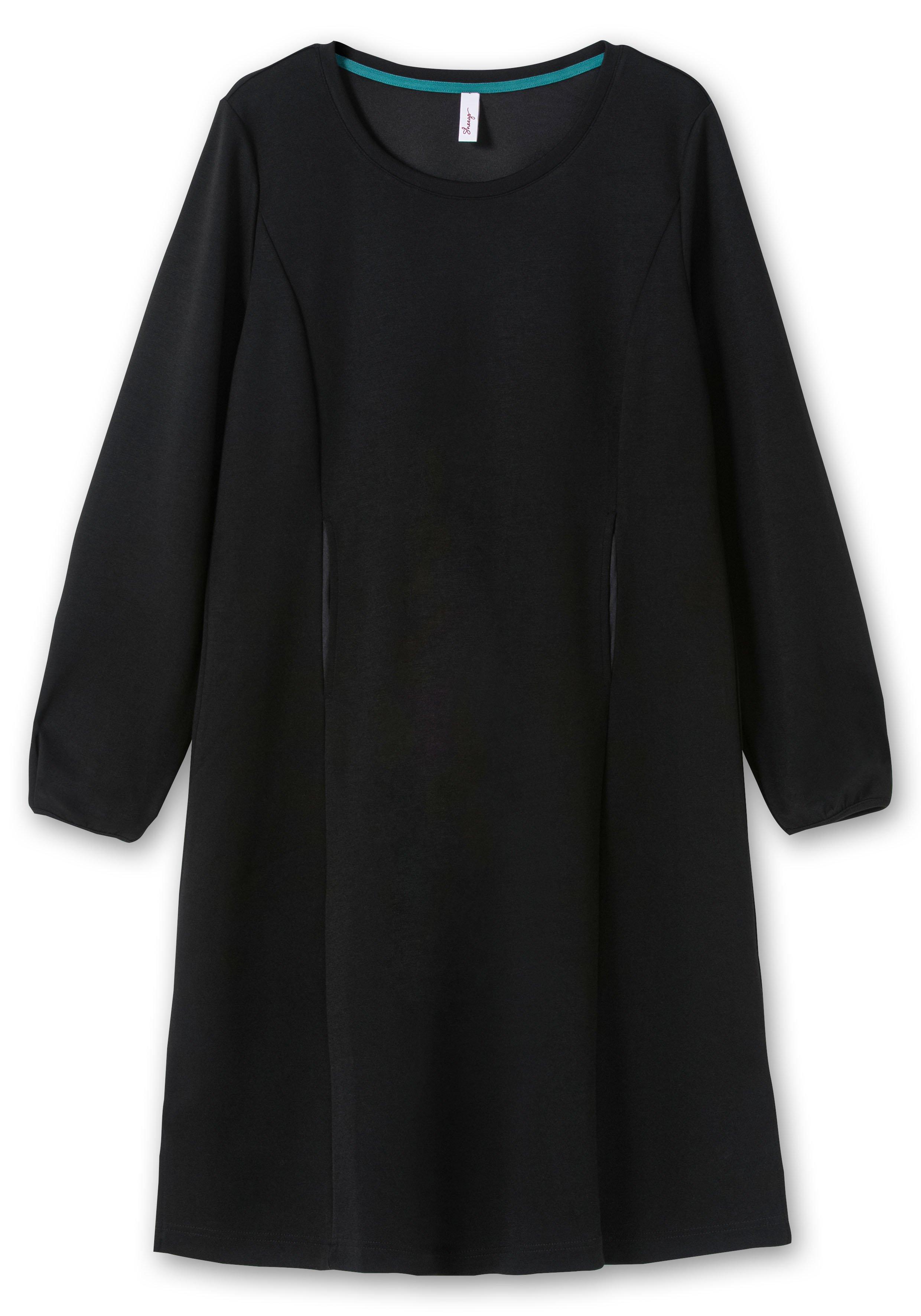 Shirtkleid in schwerer Qualität, mit Raffung hinten
