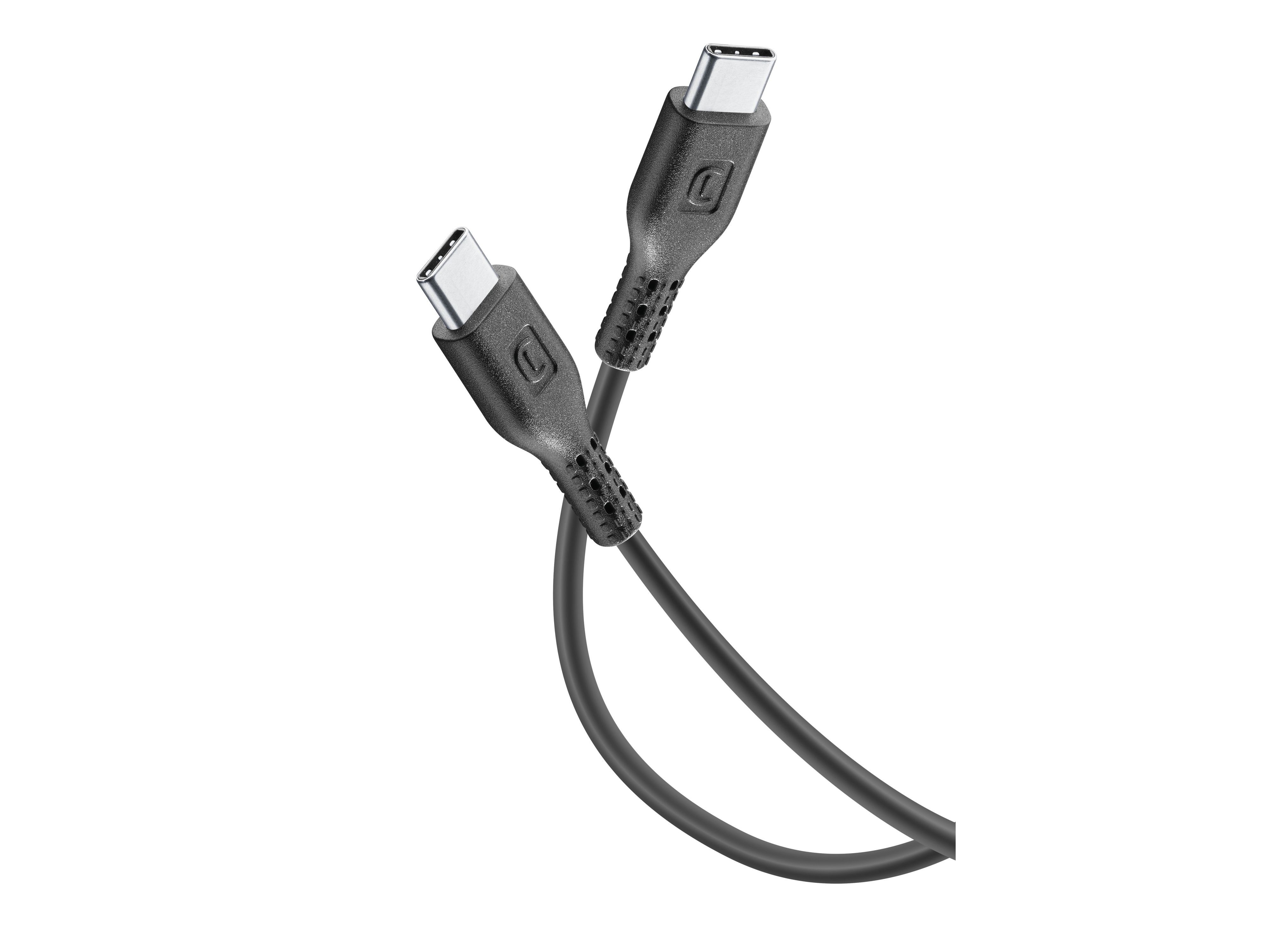 CABO CELLULARLINE USB-C / USB-C 5A 1MT PRETO