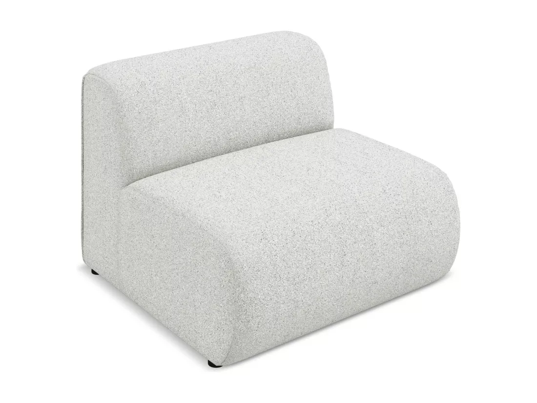 Fauteuil pour canapé modulable en tissu texturé - beige - EKAHI