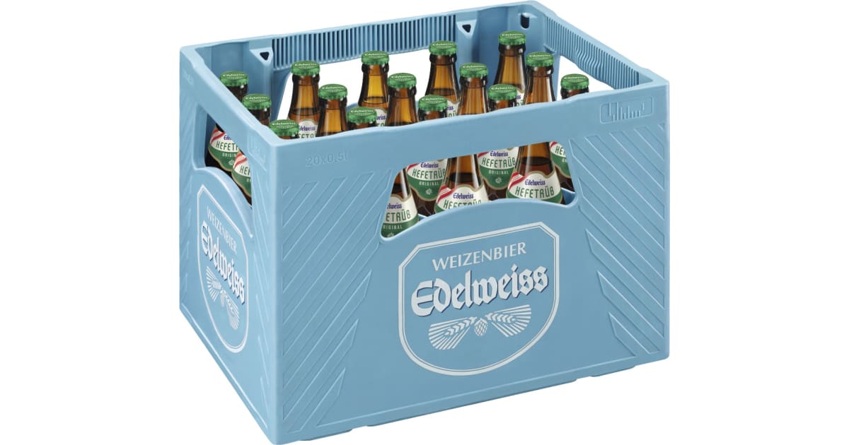 Edelweiss Weißbier Hefetrüb Kiste 20x 0,5 Liter (Mehrweg)