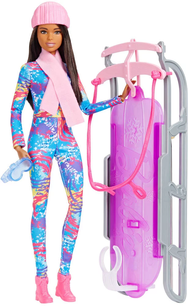 BARBIE POUPEE ET SA LUGE