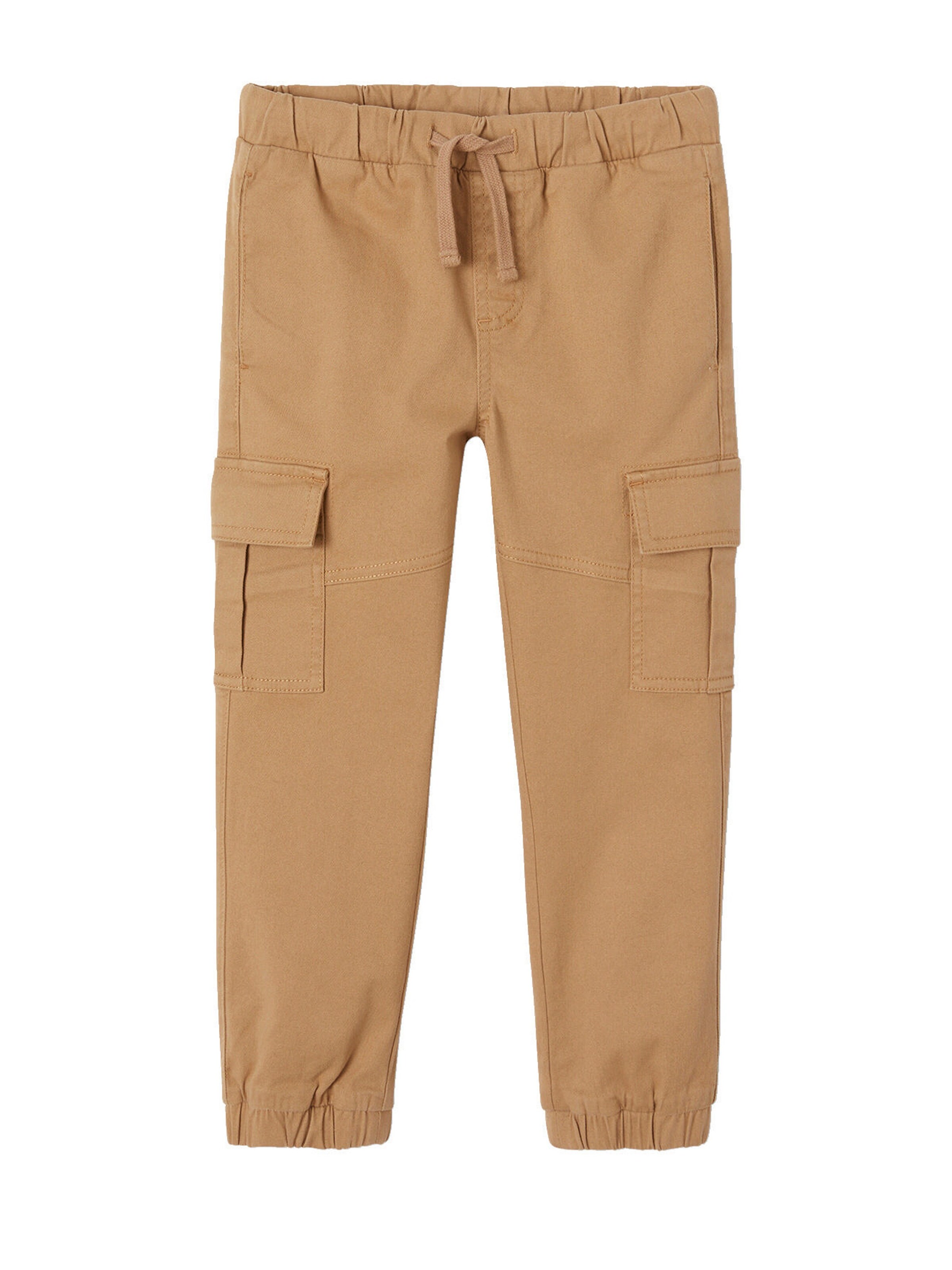 Vertbaudet Jungen Cargohose mit Dehnbund, Bundweite verstellbar graubeige