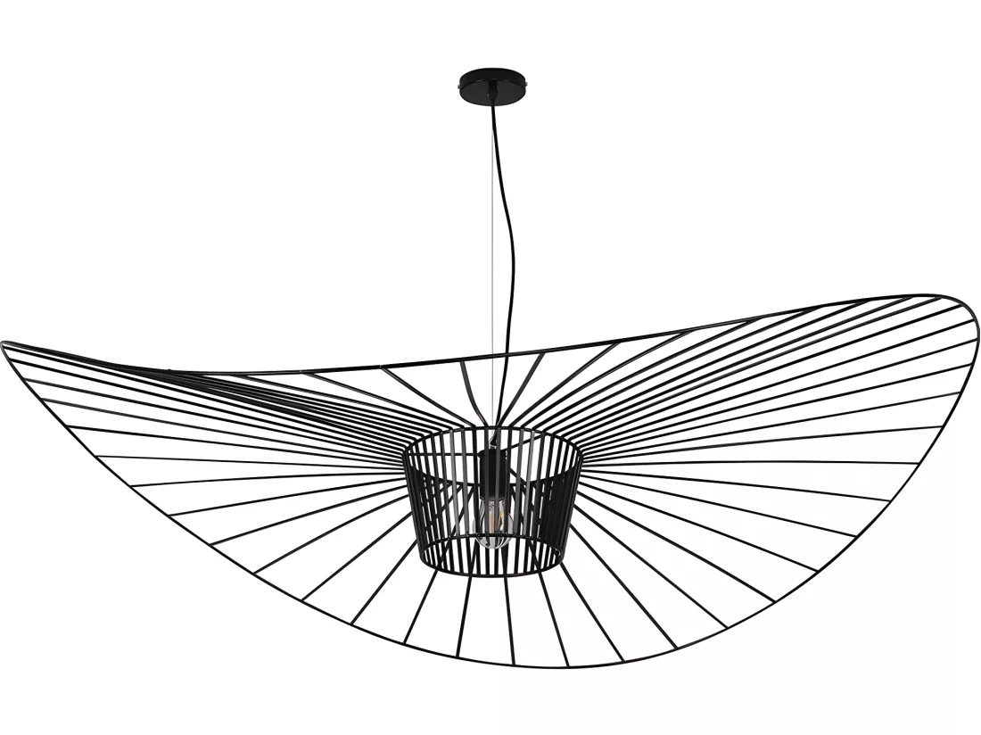 Lampe de Plafond - Lampe Suspendue Design Pamela - 140cm - Vertical Noir