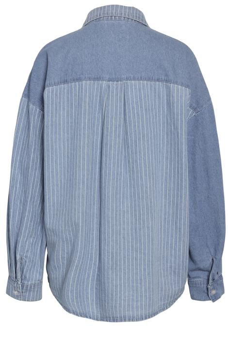 Noisy may blauwe dames blouse