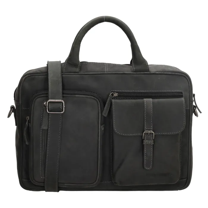 Hide & Stitches Idaho Laptoptas 15,6 inch Zwart