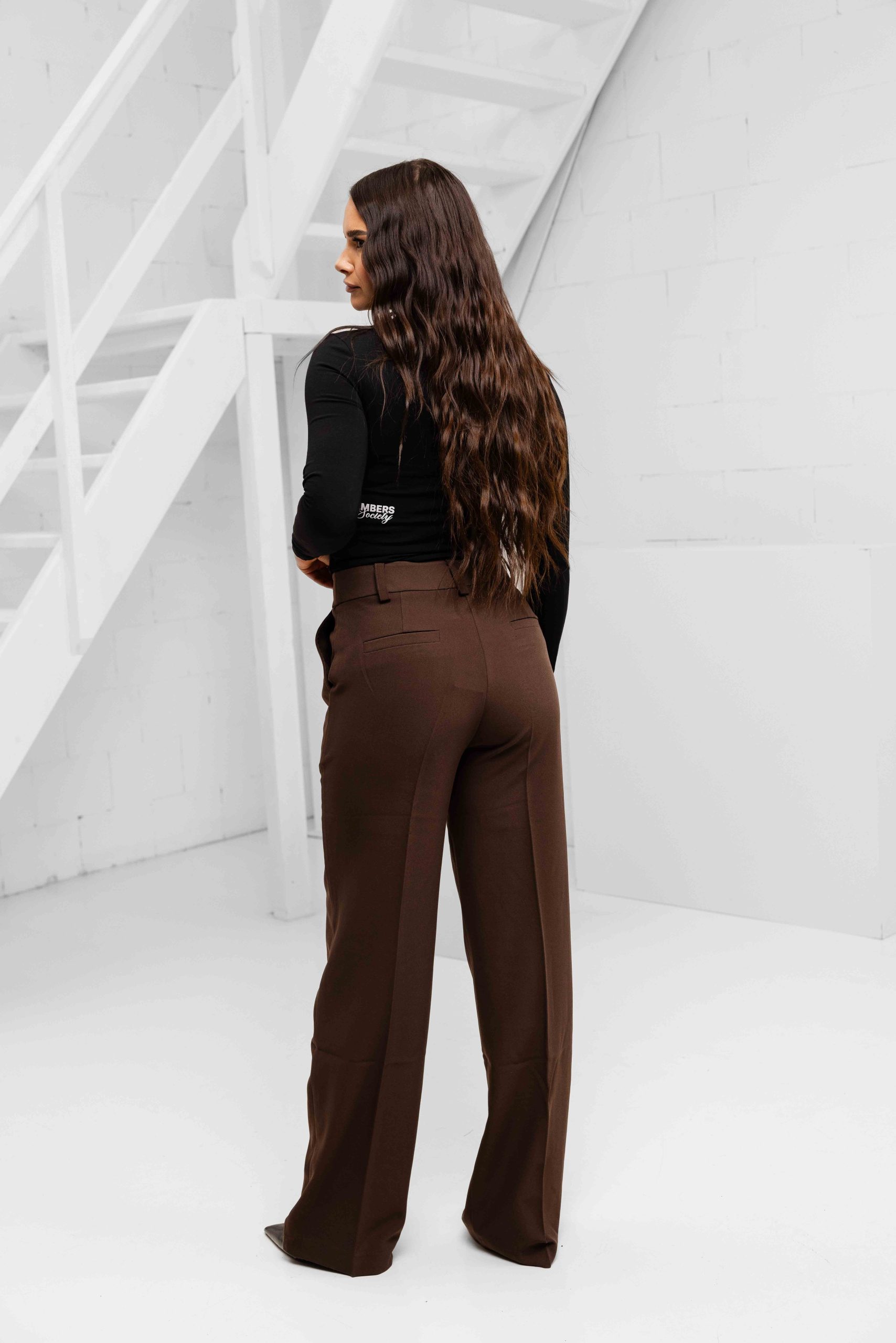 Malelions Social Club Pantalon Dames Bruin