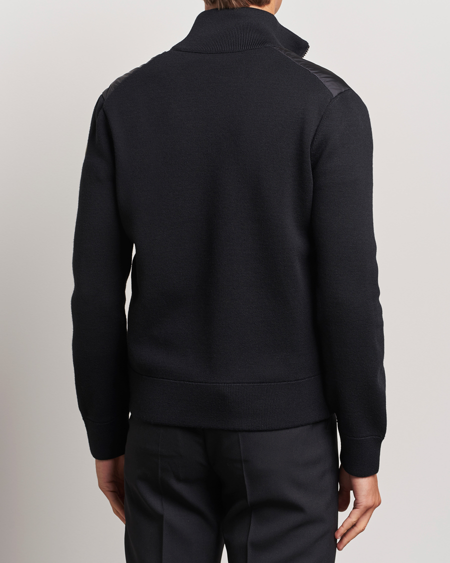 Moncler Hybrid Zip Cardigan Black