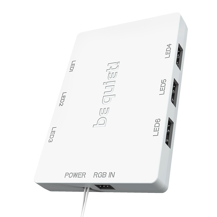 be quiet! Light Wings 140 mm PWM High Speed ARGB - Pack de 3 - Blanc