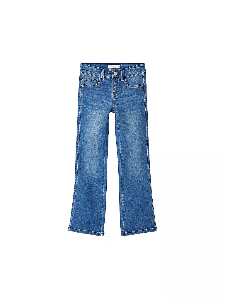 NAME IT Mädchen Jeans Skinny Bootcut Fit NKFPOLLY dunkelblau