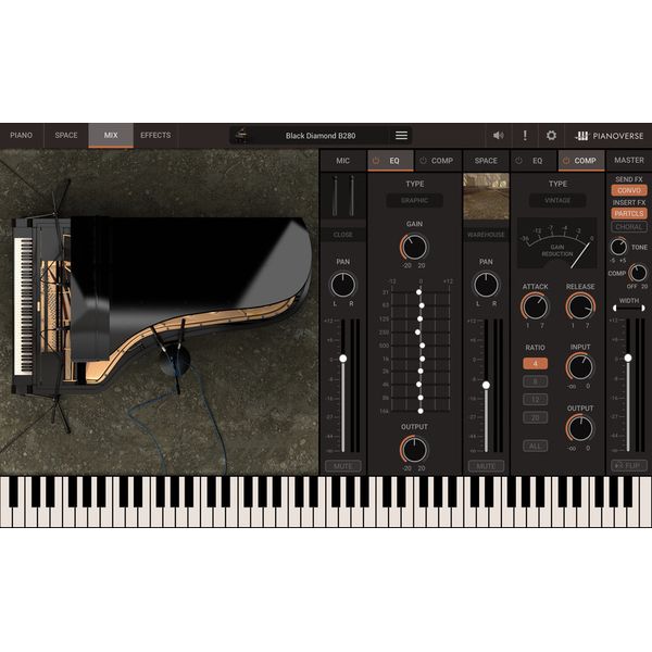 IK Multimedia Pianoverse-Black Diamond B280
