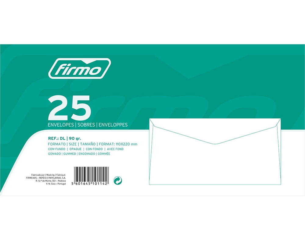 ENVELOPES FUNDO CHEIO FIRMO 110X220CM PACK 25 UNIDADES