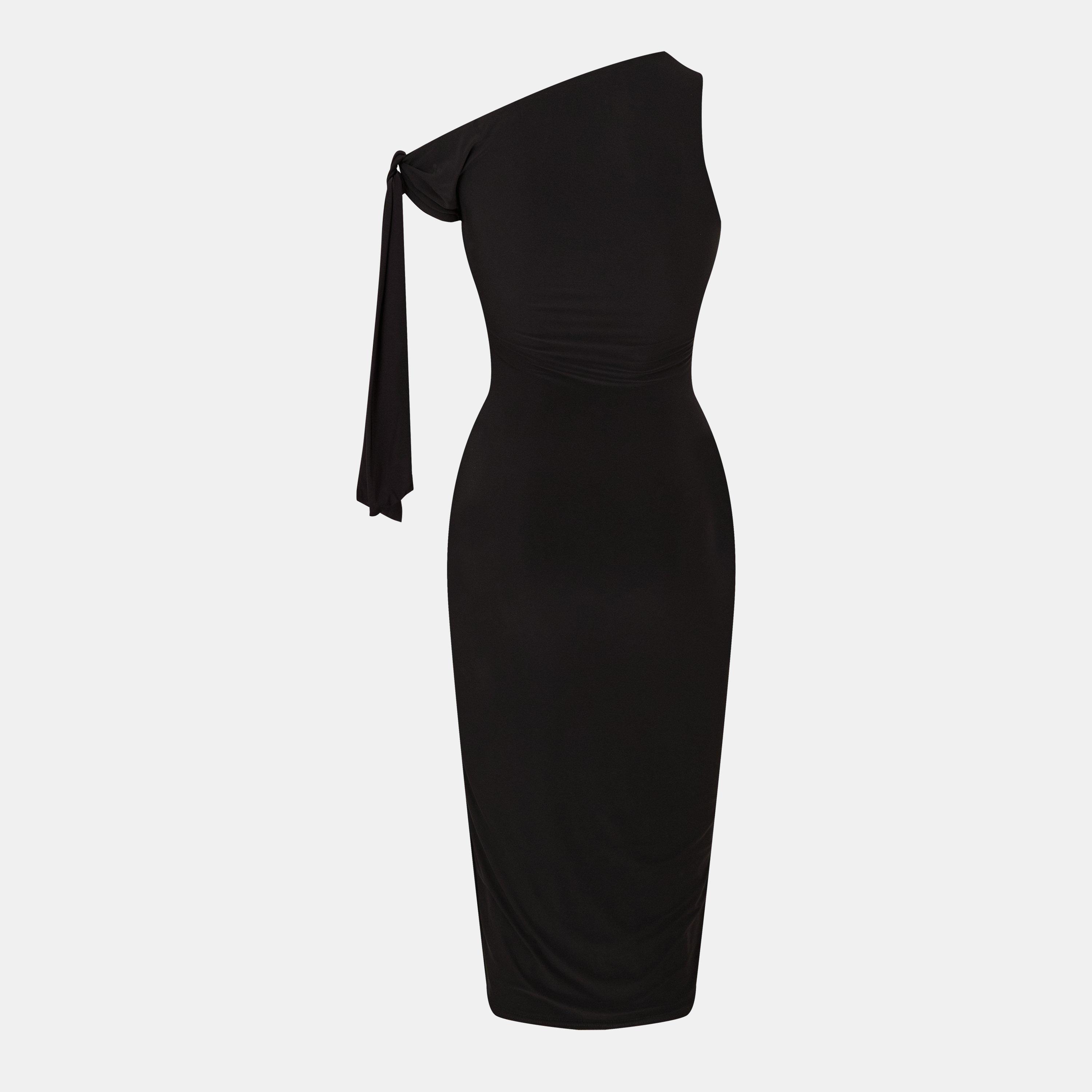 Missy Empire Tie Shoulder Midi Dress