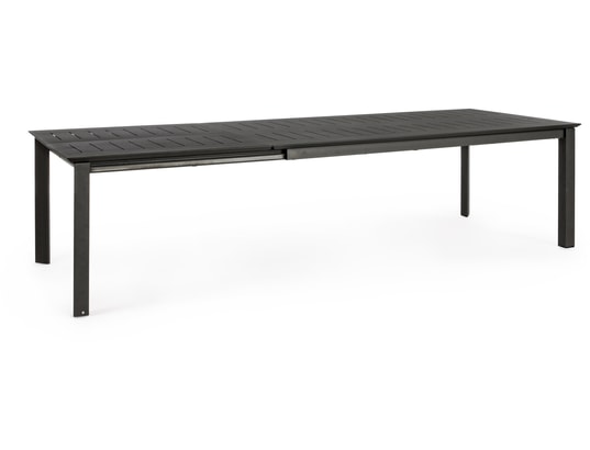 CONCEPT1 - Table extérieure Konnor anthracite 200/300 x 110 x h76 cm