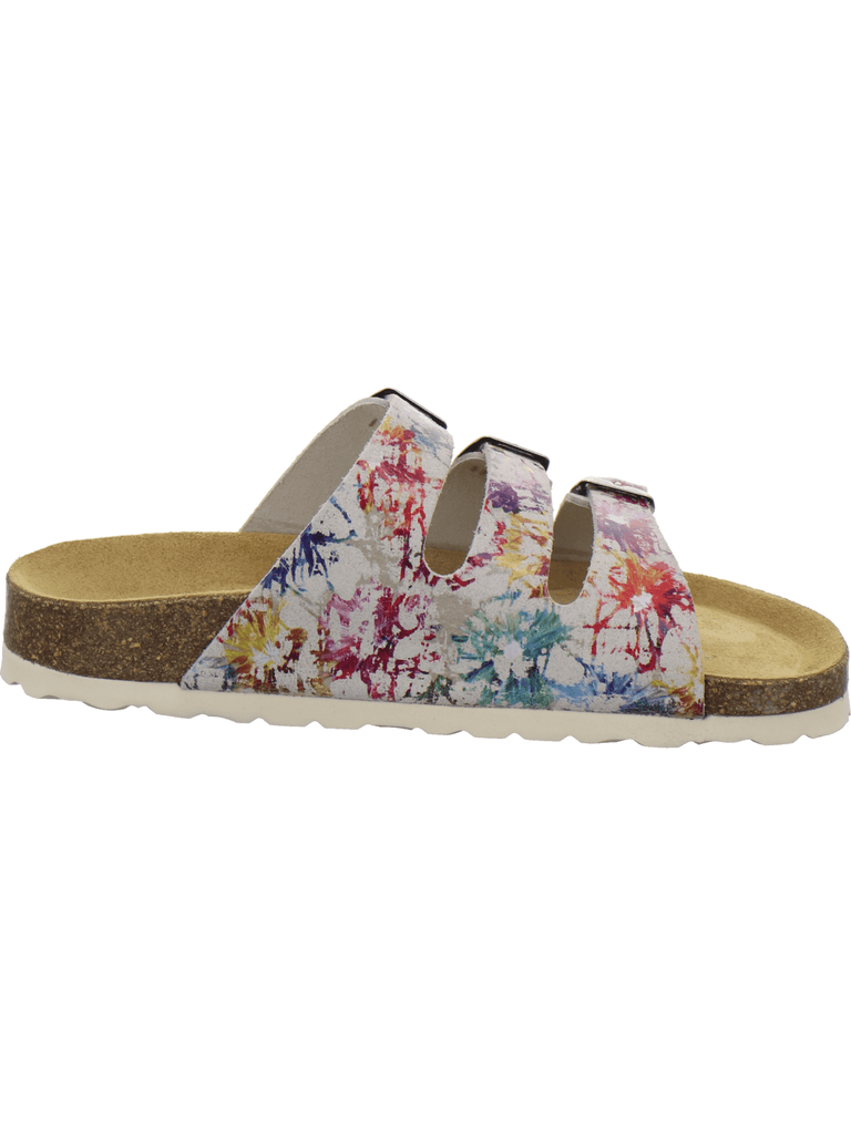 Pantoletten Damen Dreischnaller paint