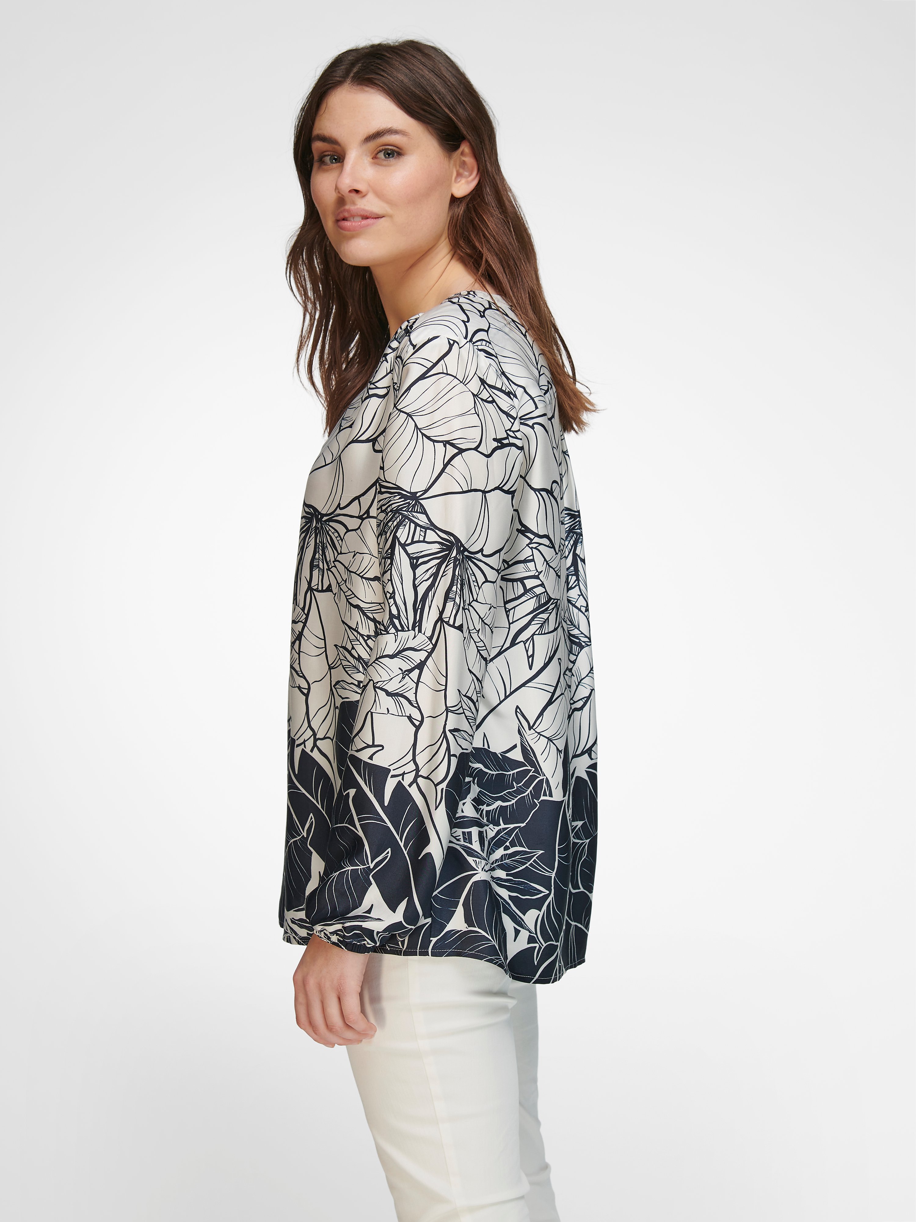 Bluse mit V-Ausschnitt