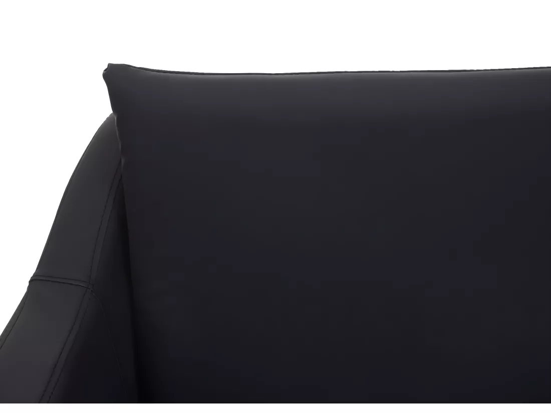 Fauteuil de relaxation MCW-H93a, similicuir noir