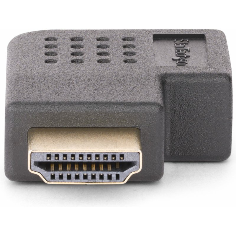 StarTech.com Adaptateur HDMI 2.0 à Angle Droit, Mâle vers Femelle, Économiseur de Port HDMI Horizontal à 90 Degrés, 4K 60Hz, Extension Coudé pour HDMI à Haut Débit, Raccord HDMI 2.0 en Angle Horizontal, M/F
