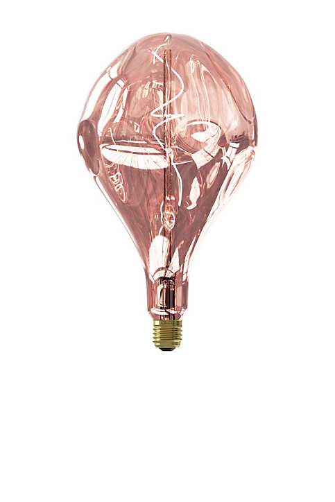 Ampoule LED filament dimmable E27 80lm blanc chaud Calex rose Ø16,5 x L.28cm