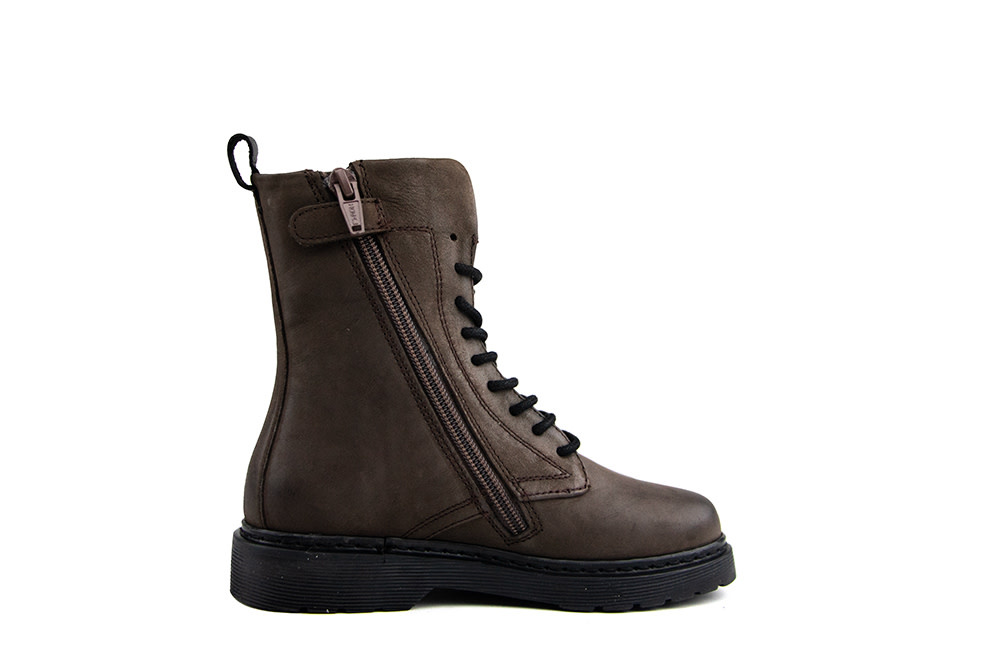 Hip Veterboot Donkerbruin Combi