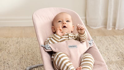 BabyBjörn Bliss Vippestol Vevet, Light Pink Melange