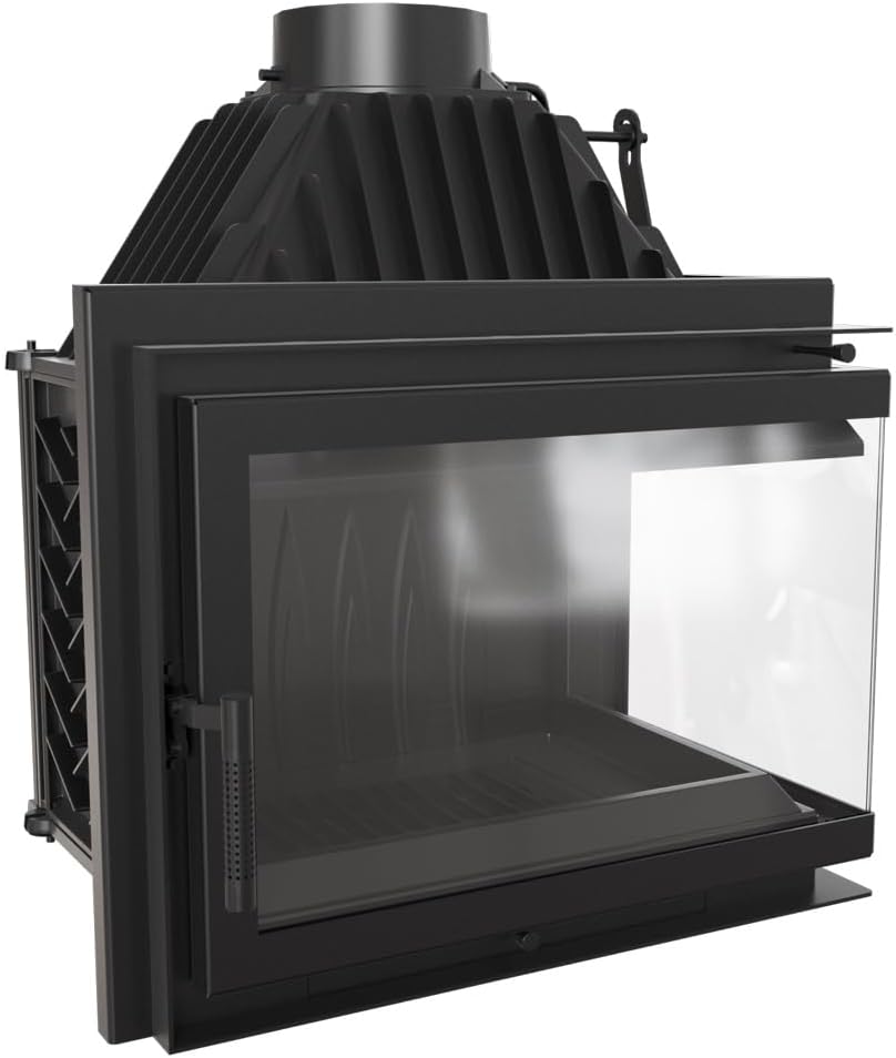KRATKI Kaminofen aus Gusseisen SIMPLE rechts 15 kW Ø 200