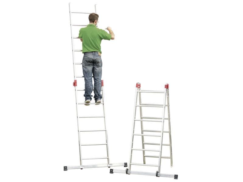Hailo Gerüst Fast & Lock Combi 5, 12 Stufen Gerüst und Leiter in einem