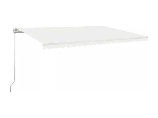 Auvent manuel rétractable 500x300 cm Crème