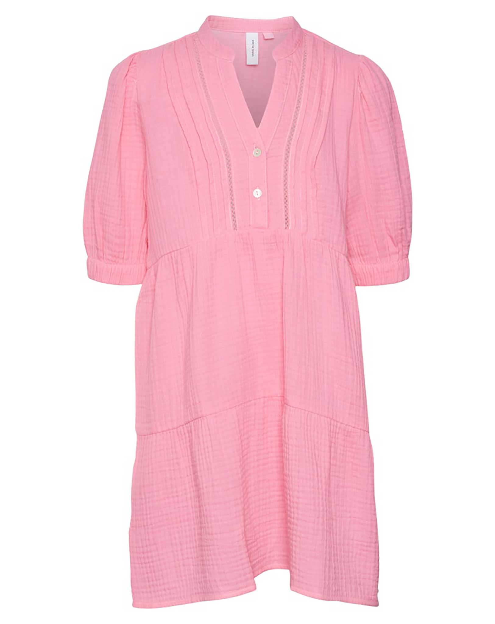 Kurzarmkleid VMNATALI  in pink cosmos