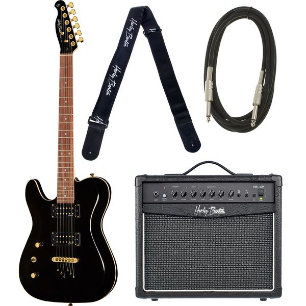Harley Benton TE-40 LH TBK D. Series Bundle