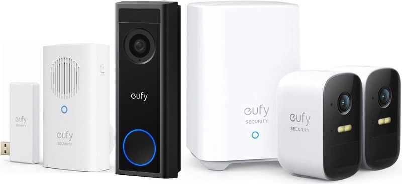 Eufy deurbel starterkit | Video Deurbel + 2C Camera set + Deurbelgong - Voordeelbundel
