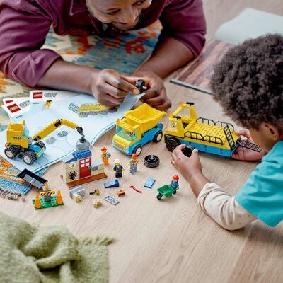 LEGO City 60391 Anleggsmaskiner Og Kran Med Rivningskule