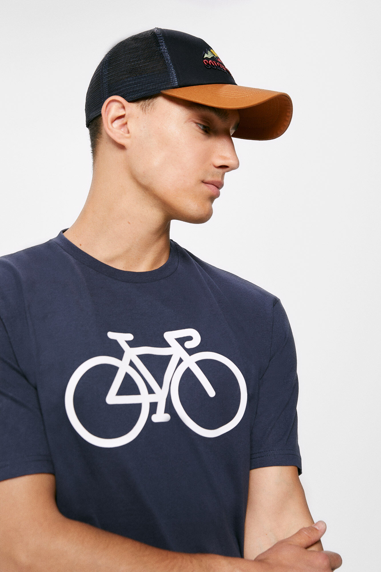 Camisa de ciclismo - azul escuro