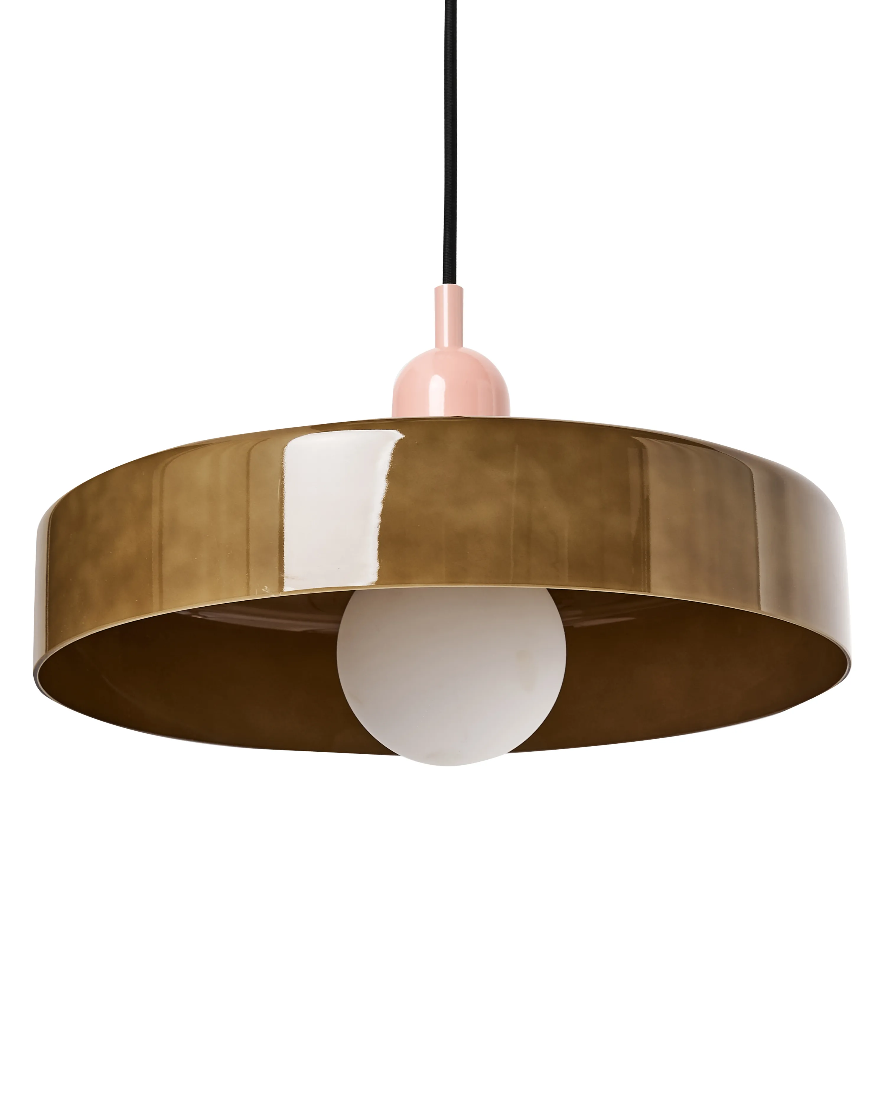 Hanglamp PAALA Glas Olijfgroen