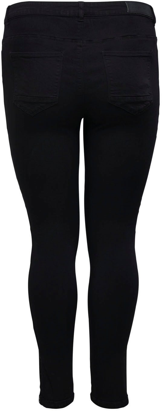 ONLY CARMAKOMA Skinny-fit-Jeans »CARKARLA REG SK ANKLE ZIP JNS« mit Reissverschluss am Beinabschluss