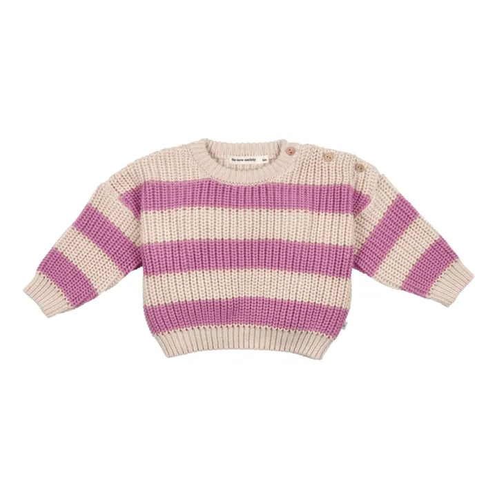 the new society Pull Myra Baby Coton Bio | Rose