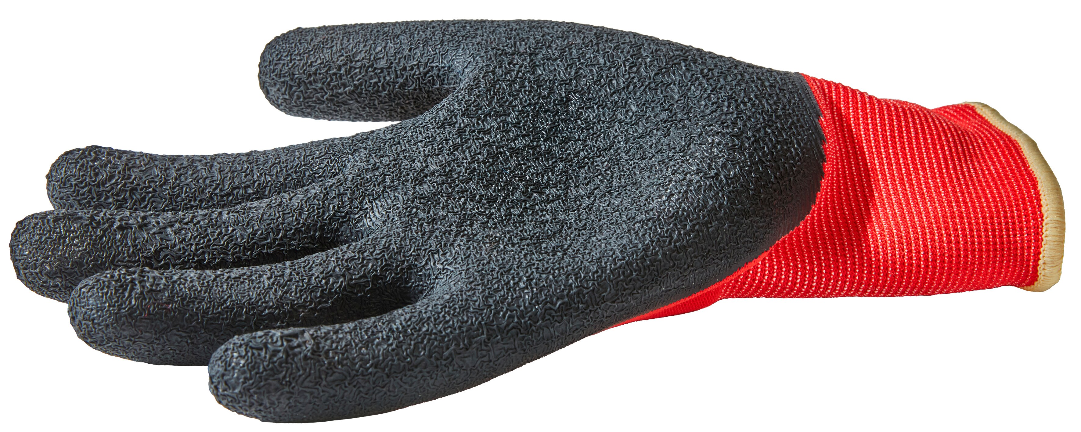 Arbeitshandschuhe Winter Worker Gr.7 - schwarz, rot, grün