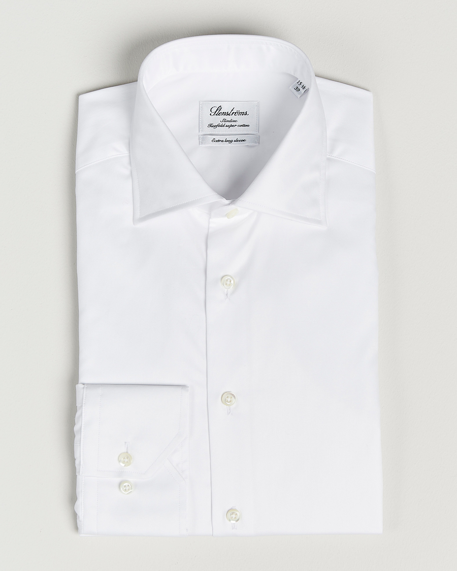 Stenströms Slimline X-Long Sleeve Shirt White