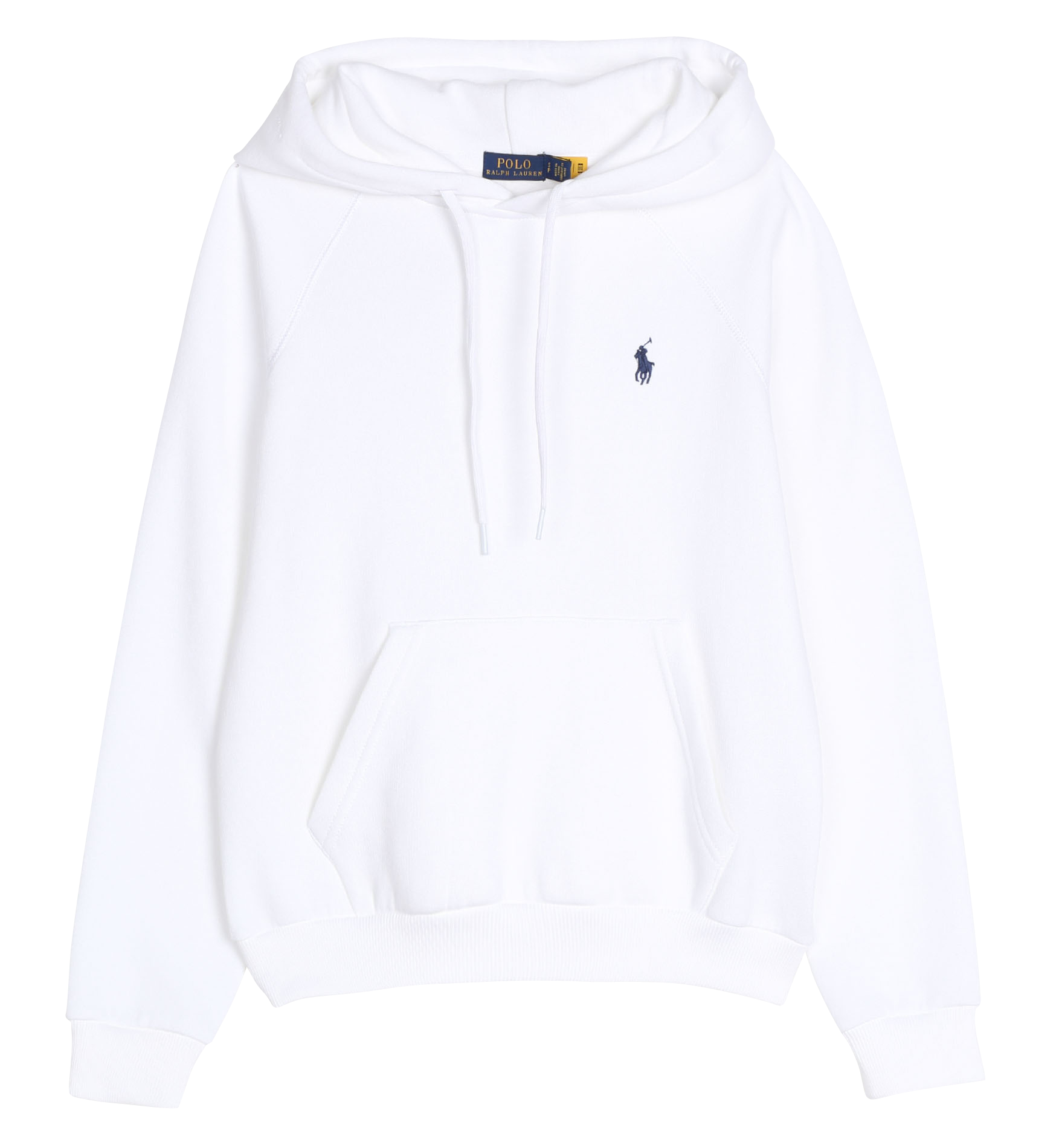 Sweat à capuche brodée en coton mélangé | Blanc