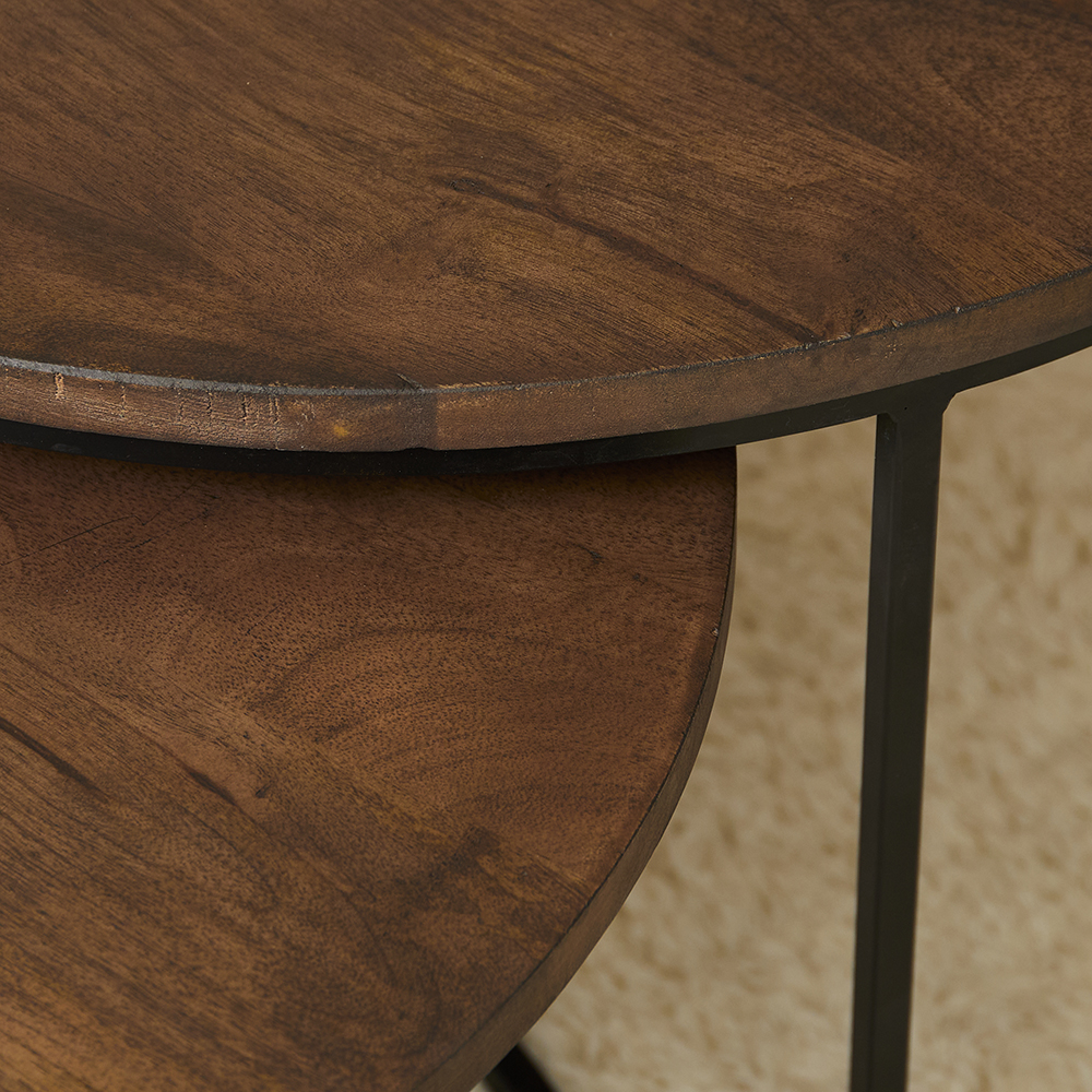 Salontafel De Bokke Bruin (Set van 2)
