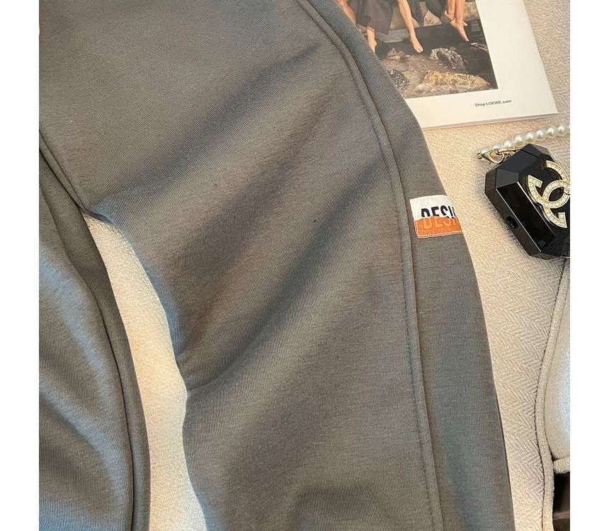 Maisee - Effen joggingbroek met elastische taille
