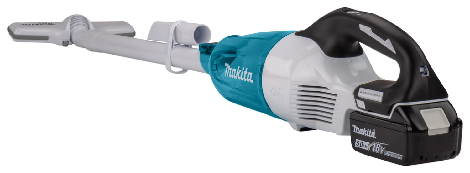 Makita DCL281RTWX 18V Li-Ion accu steelstofzuiger wit set (1x 5,0Ah) - 1500l/min - koolborstelloos