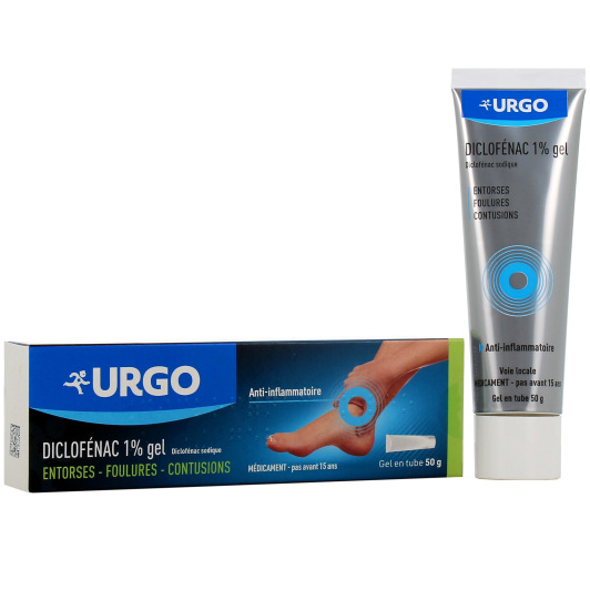 Urgo diclofénac 2% gel - Traitement entorse, foulure, contusion