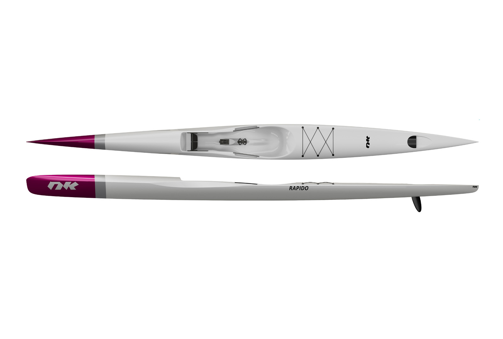 Nordic Kayaks Rapido 595 CarbonLite Hvit/Rosa