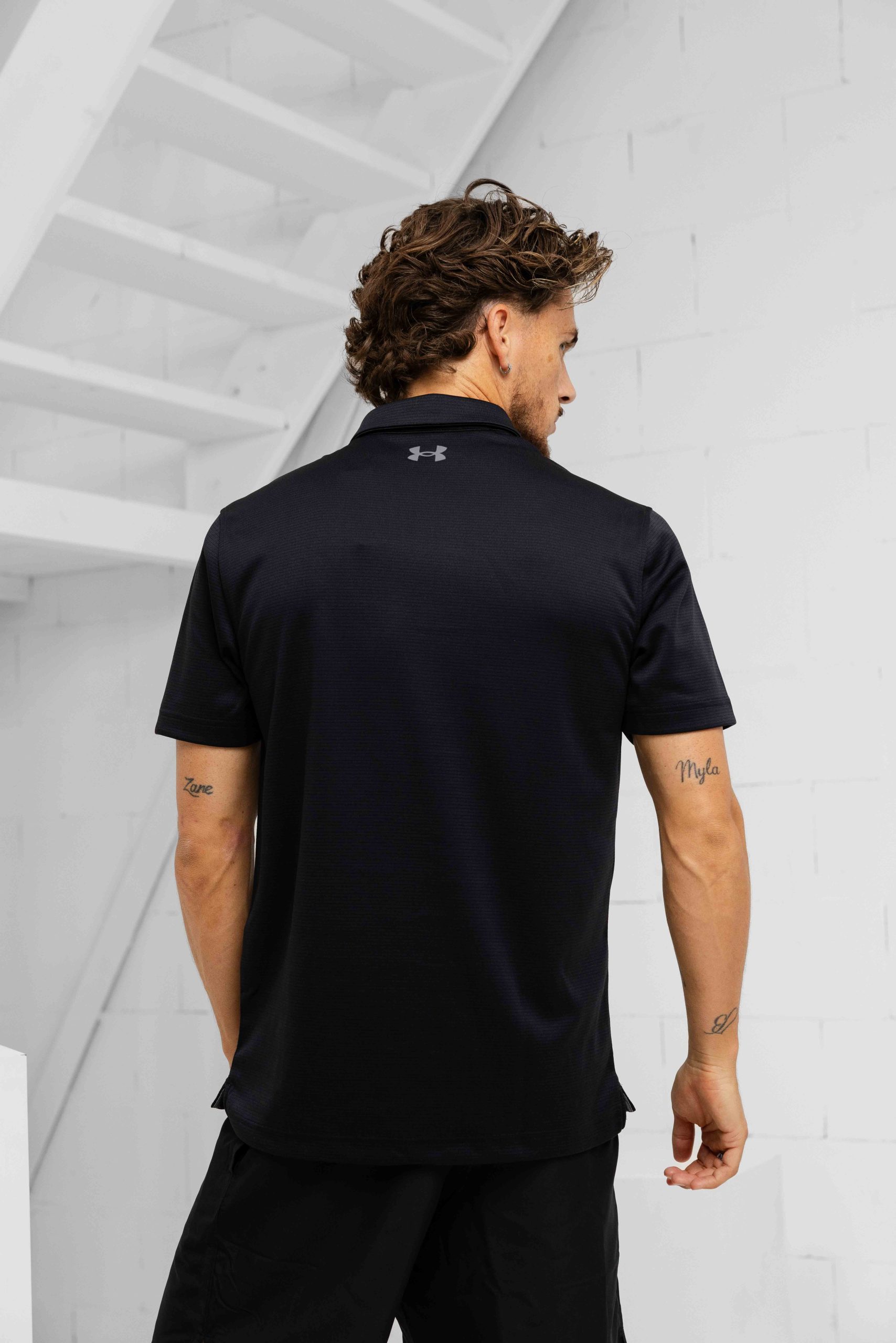 Under Armour Tech Polo Heren Zwart
