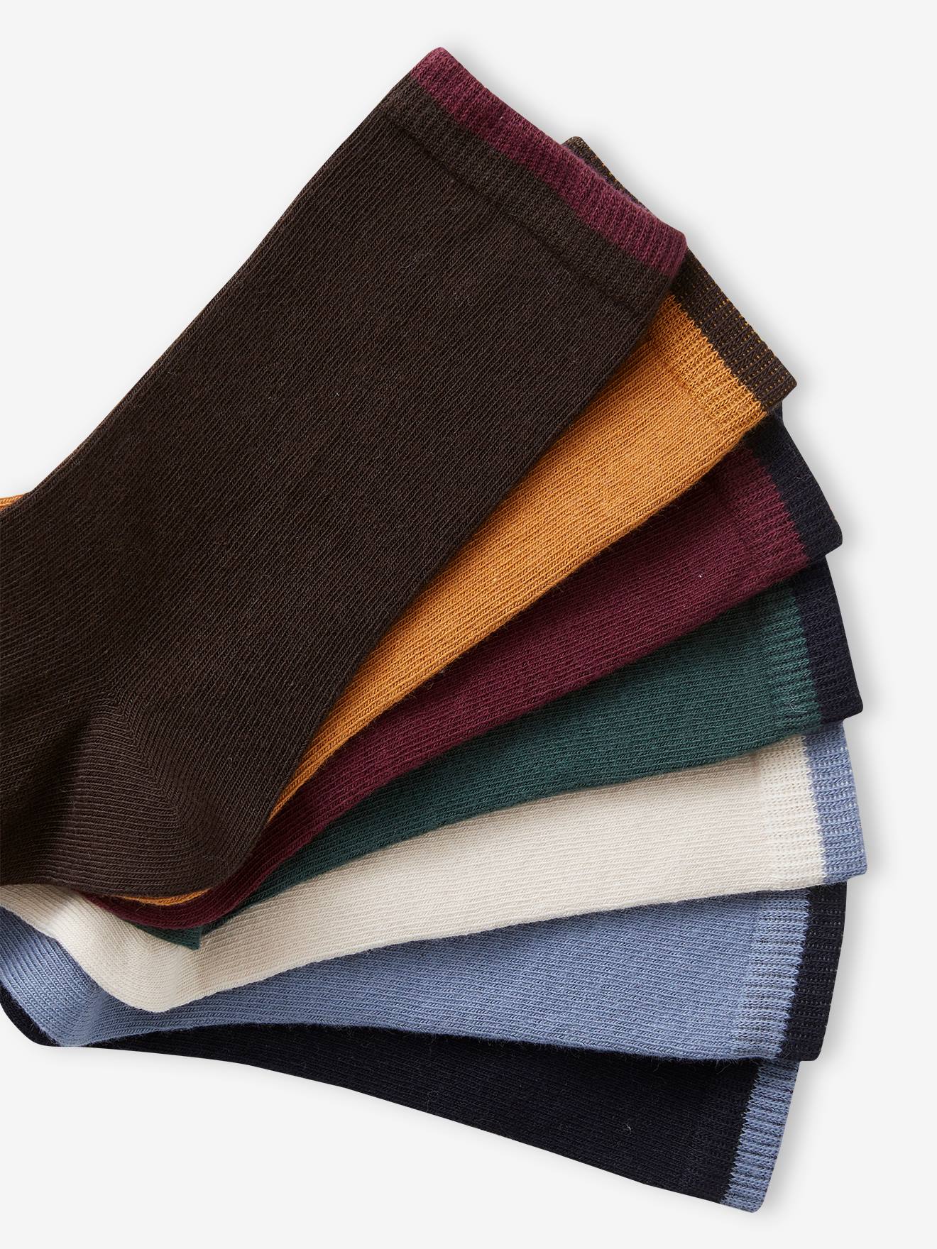 Pacote com 7 pares de meias para meninos, cinza