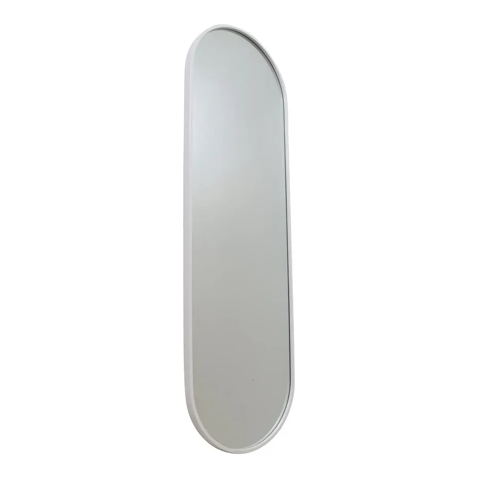 Fragix Boston Passpiegel Ovaal - Wit - Metaal - 130x40