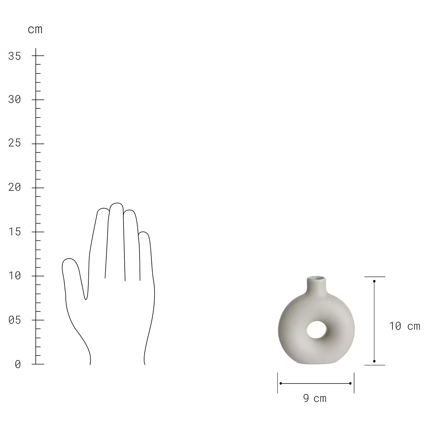 LOOPY Mini-Vase 6er-Set