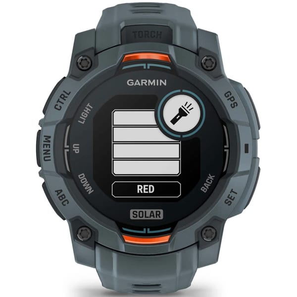 Montre cardio GPS GARMIN INSTINCT 3 45 MM SOLAR TWILIG HT BEZEL W/TWILIGHT BAND